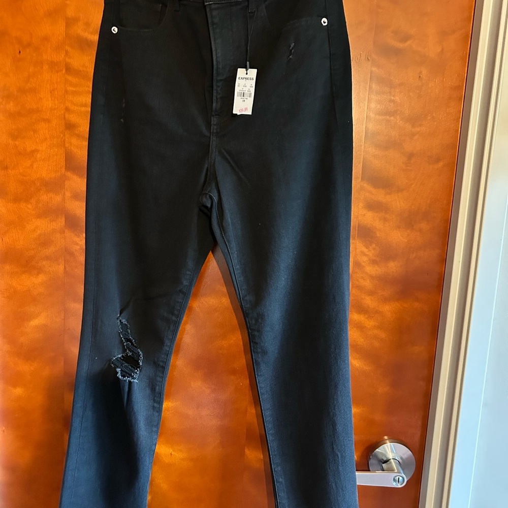 Express Black High-Rise Jeans